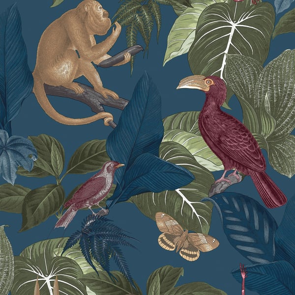 Galerie 18503 Blue Tropical Life - Eade's Wallpaper