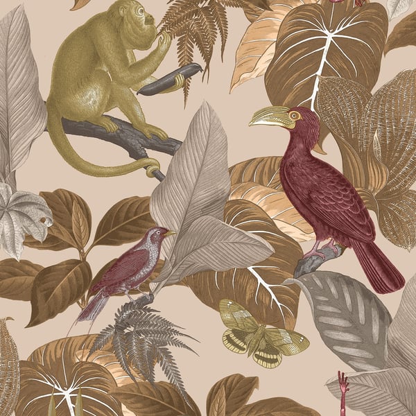 Galerie 18504 Red Tropical Life - Eade's Wallpaper