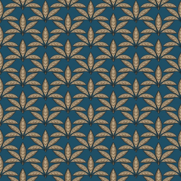 Galerie 18513 Blue Lf Motif - Eade's Wallpaper