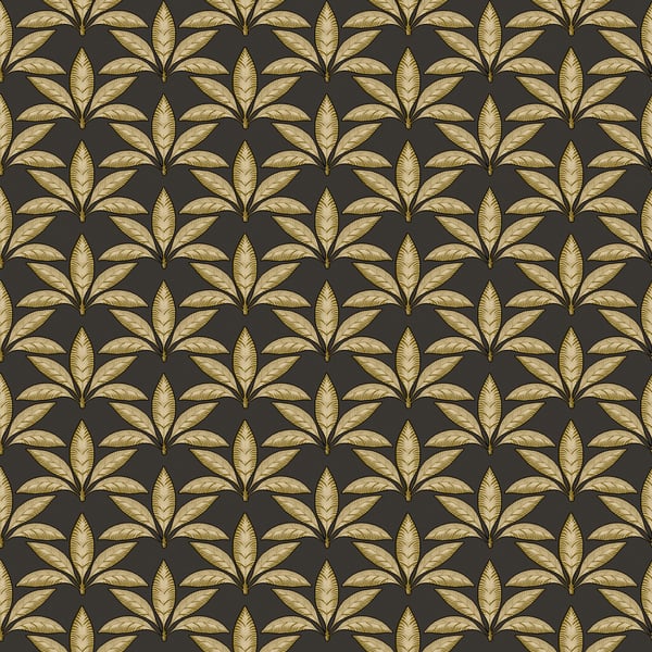 Galerie 18515 Black Lf Motif - Eade's Wallpaper