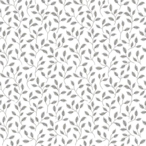 Galerie 18527 Silver Grey Trailing Lf - Eade's Wallpaper