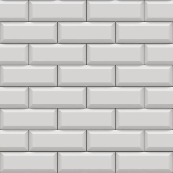 Galerie 18531 White Metro Tile - Eade's Wallpaper