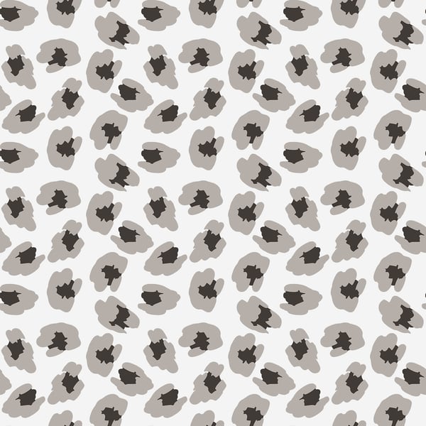 Galerie 18536 Silver Grey Leopard Print - Eade's Wallpaper
