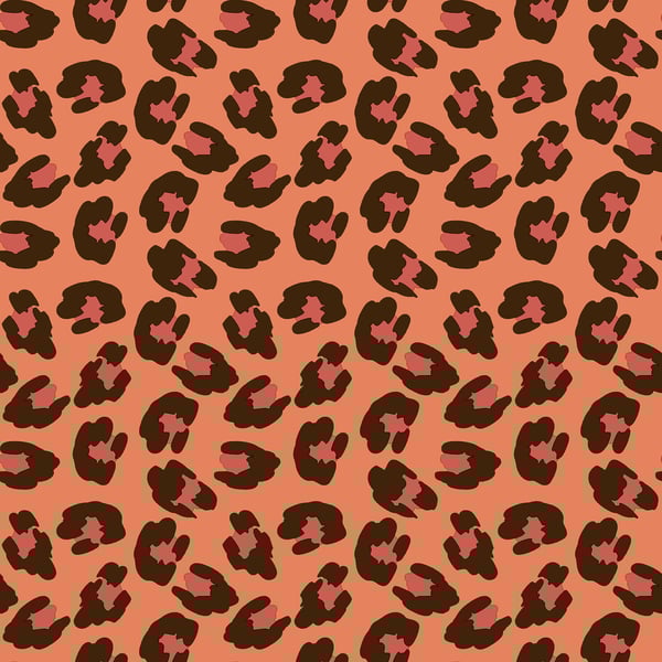 Galerie 18538 Orange Leopard Print - Eade's Wallpaper