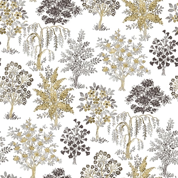 Galerie 18557 Gold Alberi Trees - Eade's Wallpaper