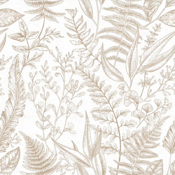 Galerie 18562 Beige Botanical - Eade's Wallpaper