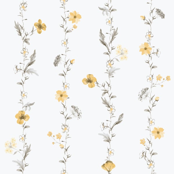Galerie 1902-2 Yellow Vertical Garden - Eade's Wallpaper