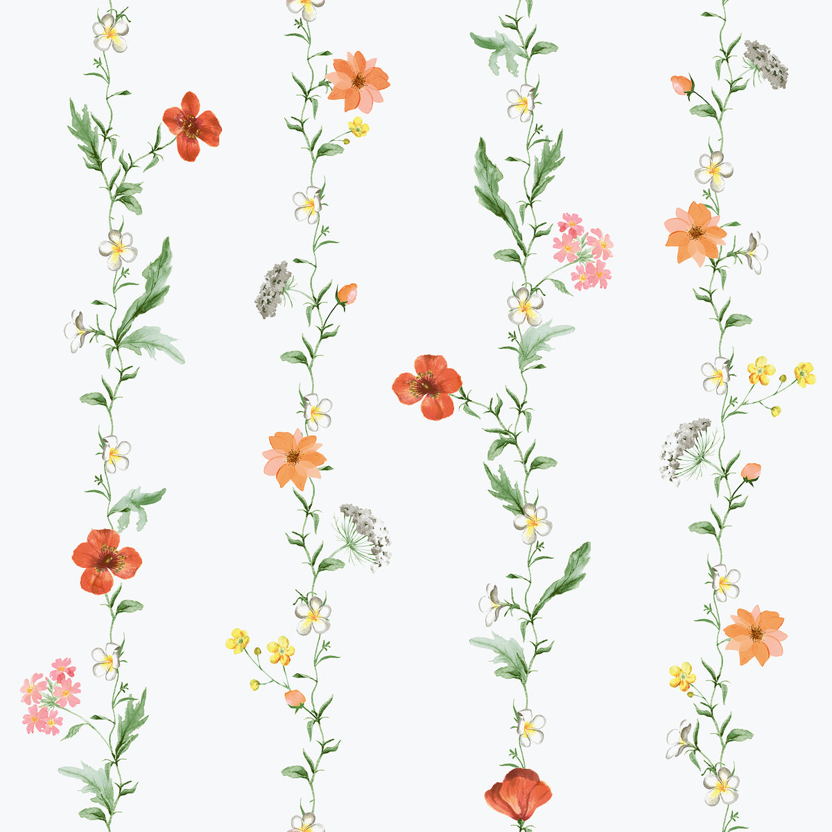 Galerie Spring Blossom Vertical Garden Red Wallpaper 1902-4