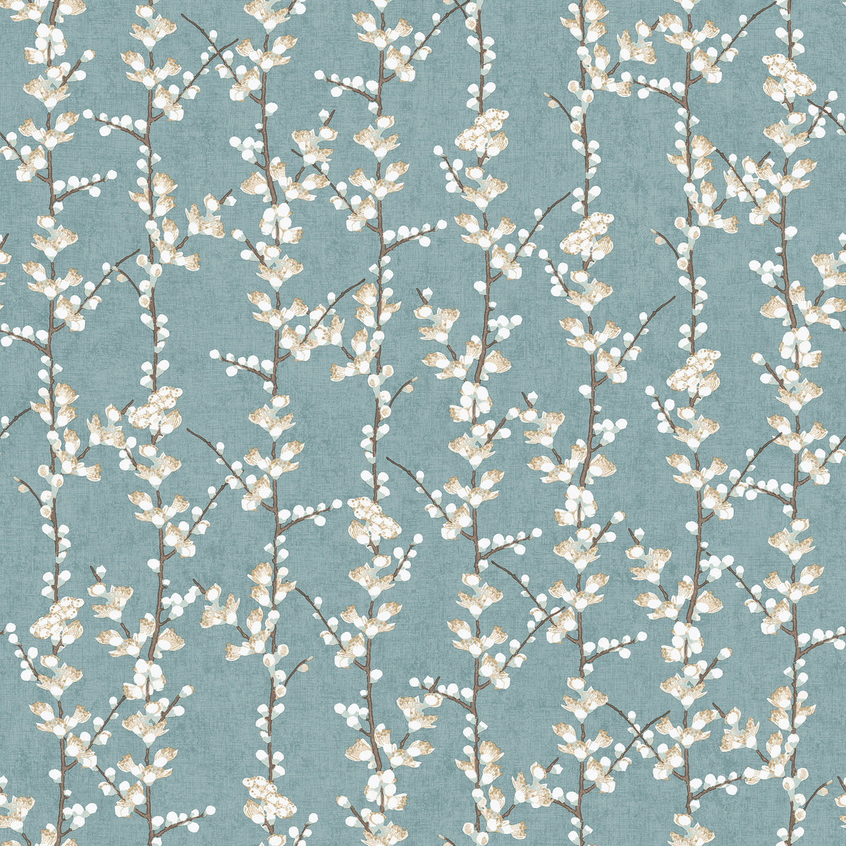 Galerie Spring Blossom Sakura Row Blue Wallpaper 1904-1