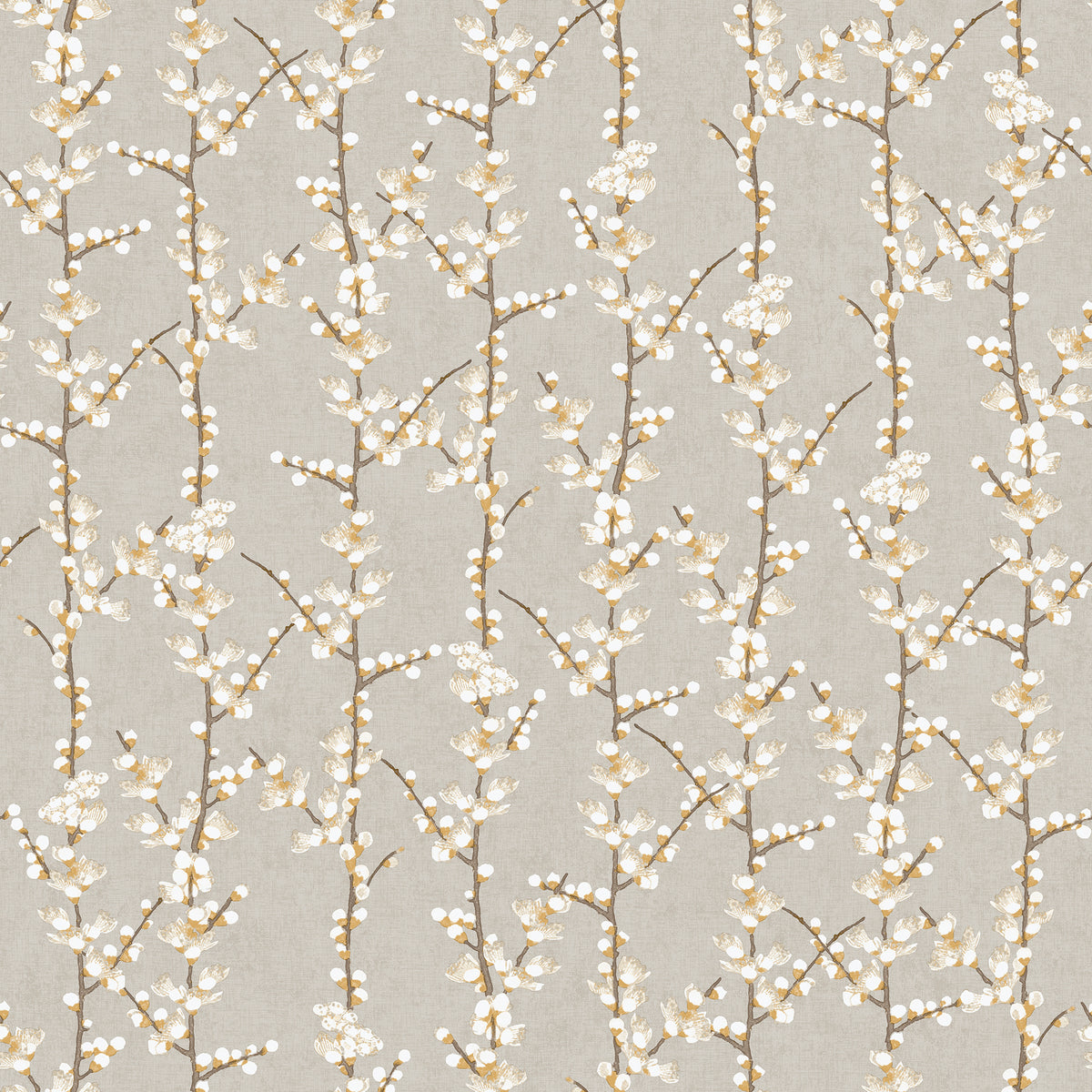 Galerie Spring Blossom Sakura Row Beige Wallpaper 1904-2