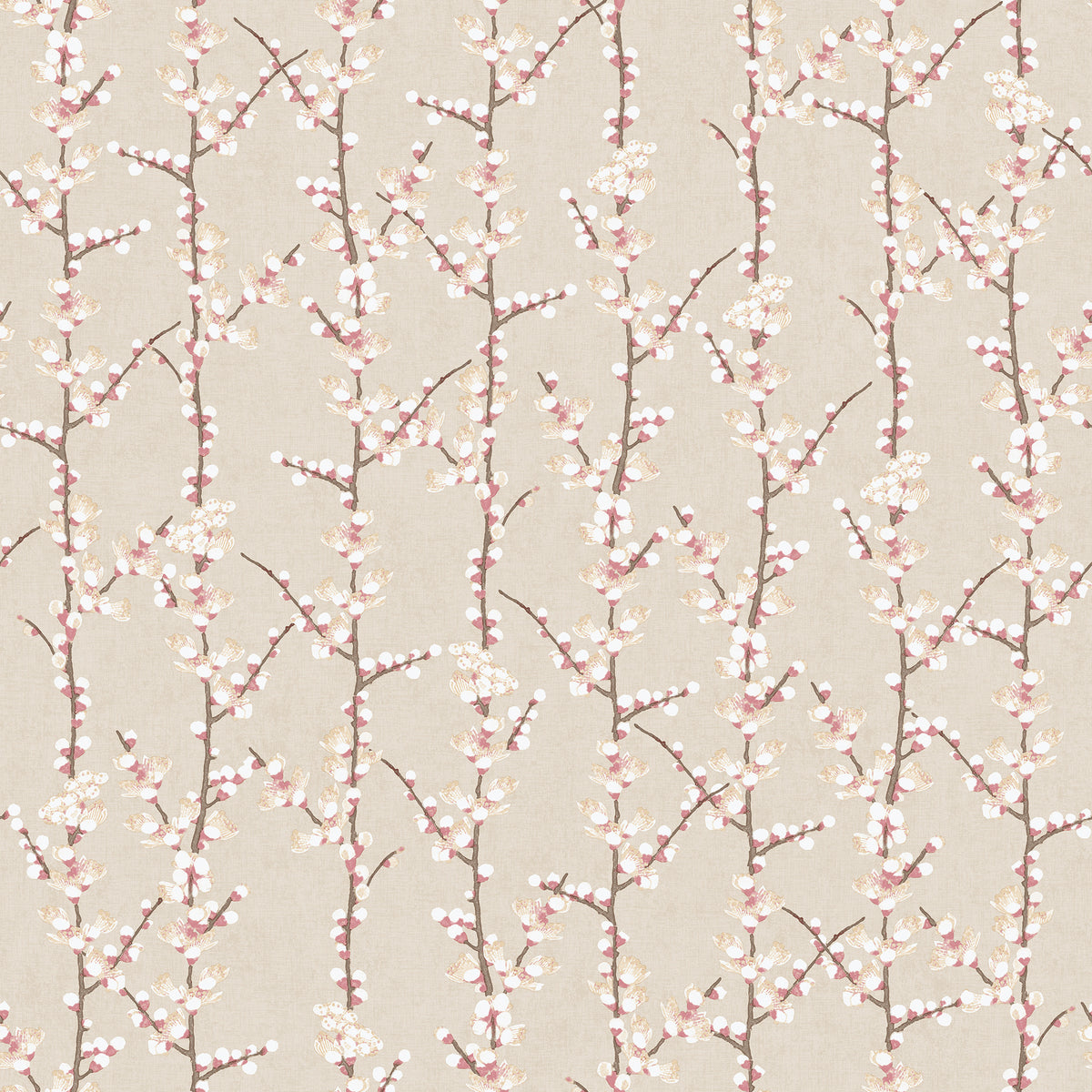 Galerie Spring Blossom Sakura Row Beige Wallpaper 1904-3