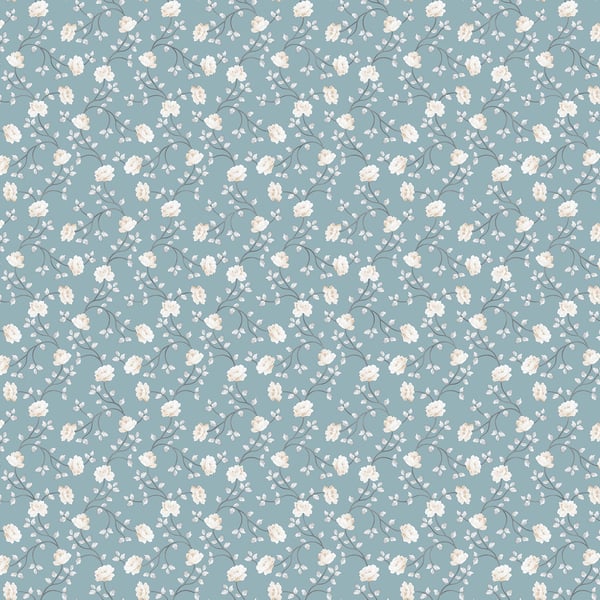 Galerie 1905-1 Blue Petit Flowers - Eade's Wallpaper