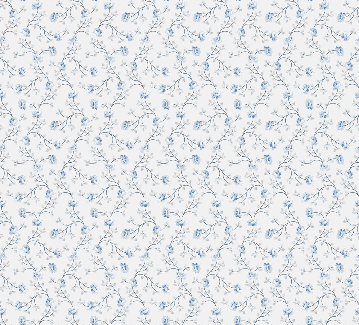 Galerie Spring Blossom Petit Flowers Blue Wallpaper 1905-2