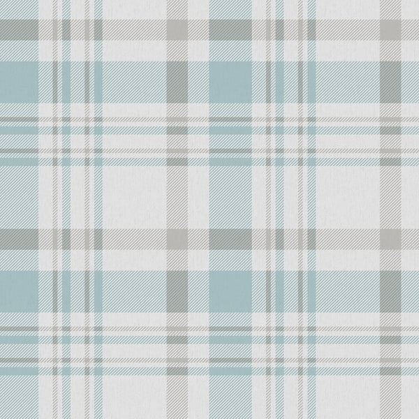 Galerie 1906-1 Blue Plaid - Eade's Wallpaper