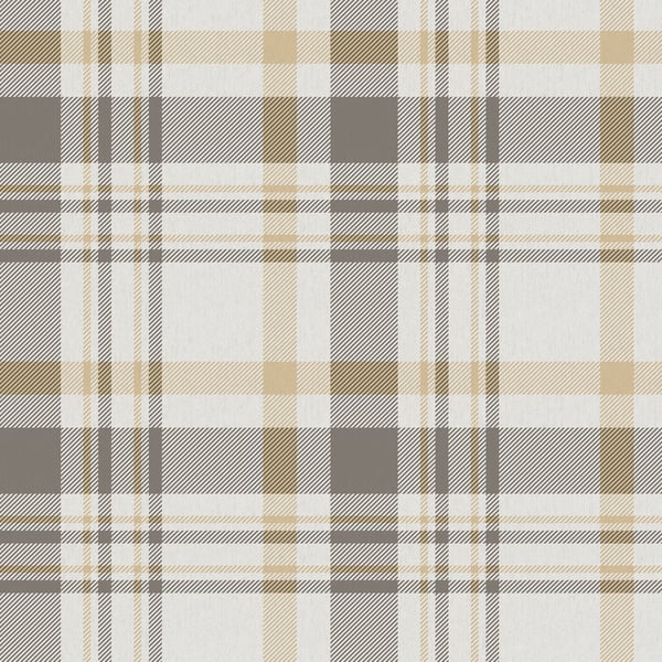 Galerie 1906-3 Yellow Plaid - Eade's Wallpaper