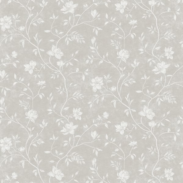 Galerie 1907-2 Silver Grey Magnolia - Eade's Wallpaper