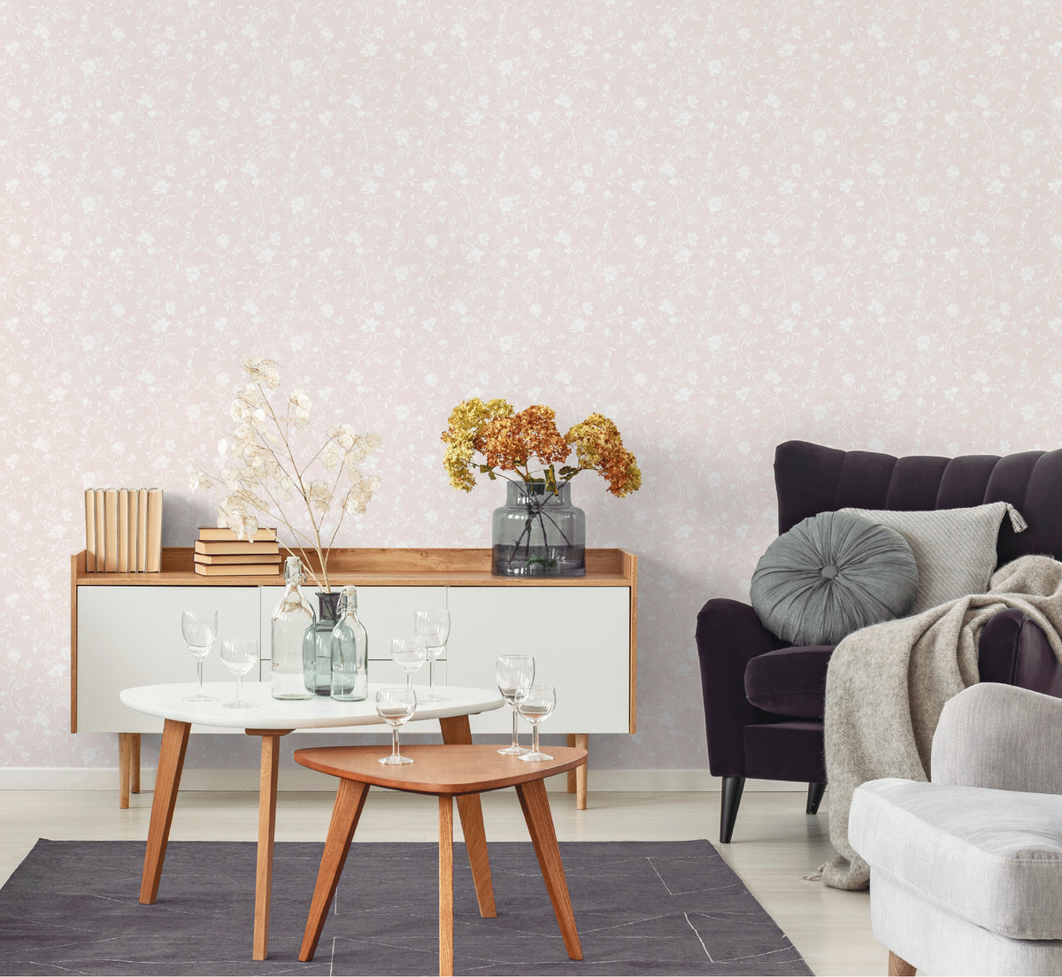 Galerie Spring Blossom Magnolia Pink Wallpaper 1907-4