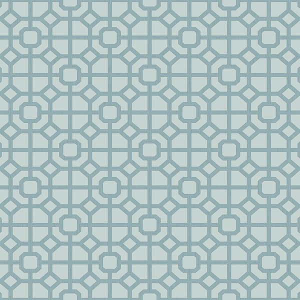 Galerie 1908-1 Blue Lattice - Eade's Wallpaper