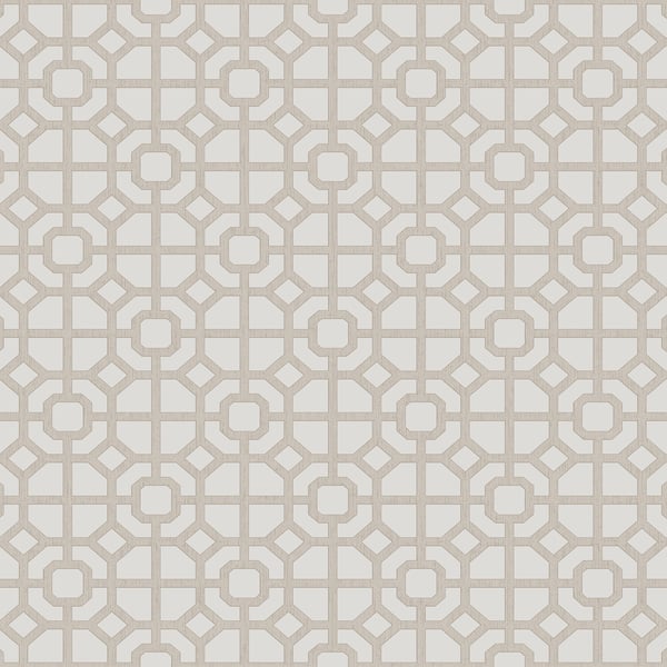 Galerie 1908-3 Beige Lattice - Eade's Wallpaper