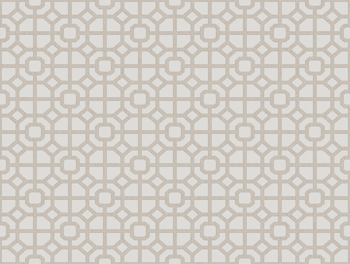 Galerie Spring Blossom Lattice Beige Wallpaper 1908-3