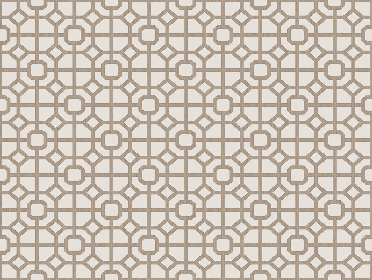 Galerie Spring Blossom Lattice Beige Wallpaper 1908-4