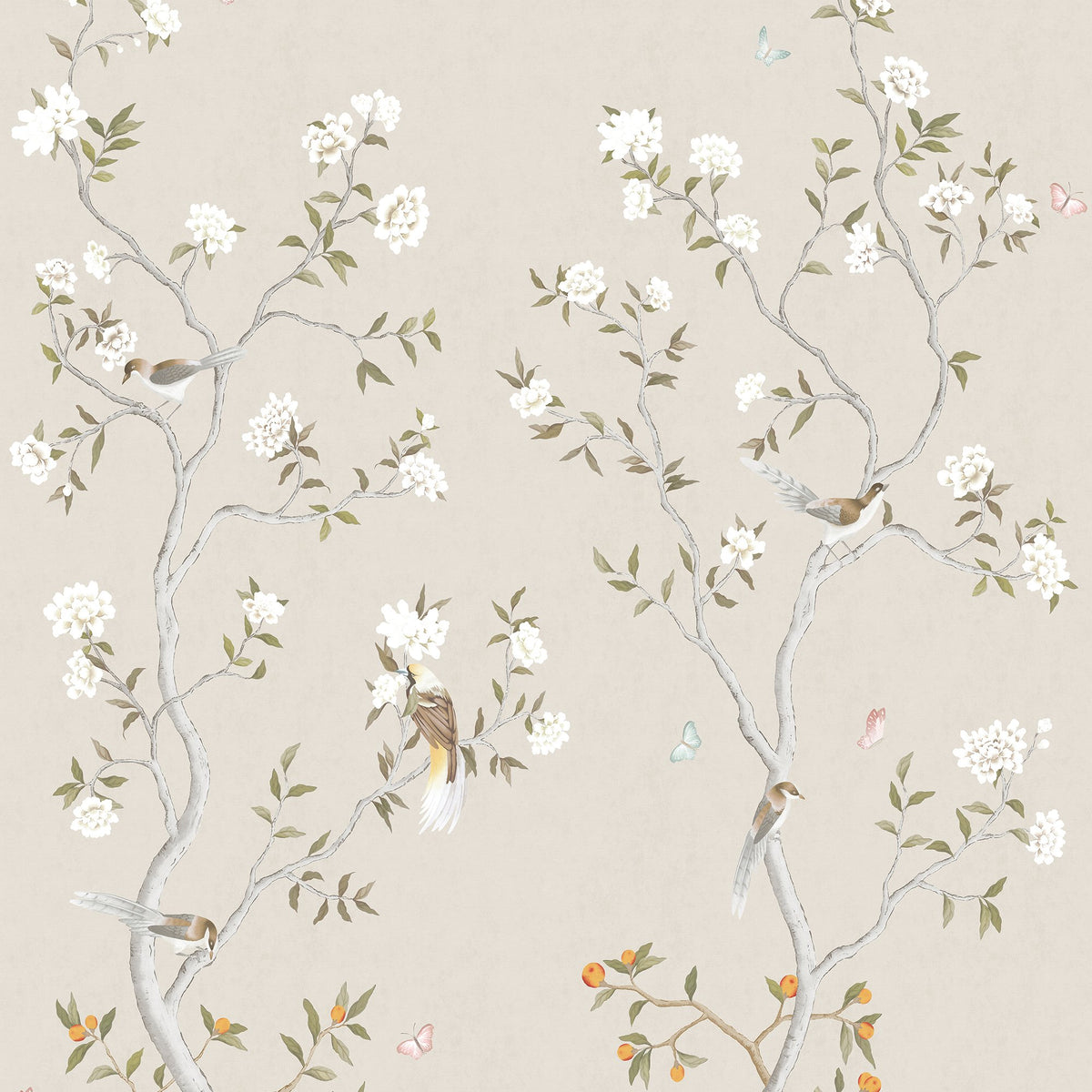 Galerie Spring Blossom Chinoiserie Beige Mural 1911-2