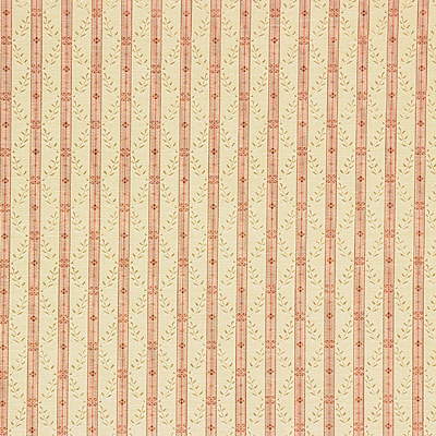 LEE JOFA 2001154.12.0 EVANGELINE STRI PEACH Fabric - Eade's Wallpaper