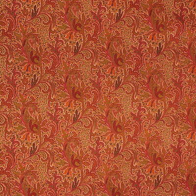 LEE JOFA 2003190.7.0 JAIPUR PAISLEY CORAL Fabric - Eade's Wallpaper
