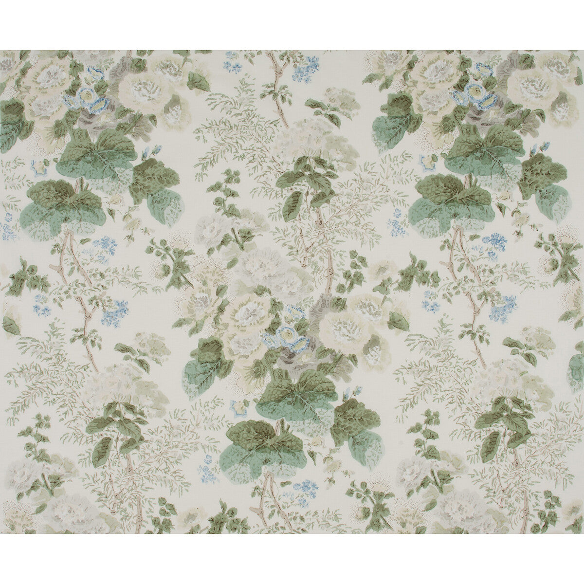 LEE JOFA 2005100.311.0 HOLLYHOCK HDB GREY/SAGE Fabric - Eade's Wallpaper