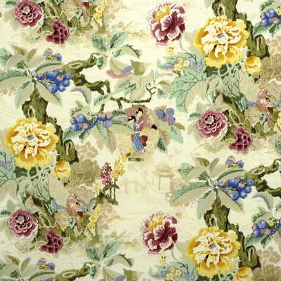 LEE JOFA 2006101.347.0 CHINESE LANTERN LEMON Fabric - Eade's Wallpaper