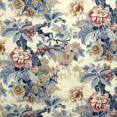 LEE JOFA 2006101.517.0 CHINESE LANTERN CORAL Fabric - Eade's Wallpaper