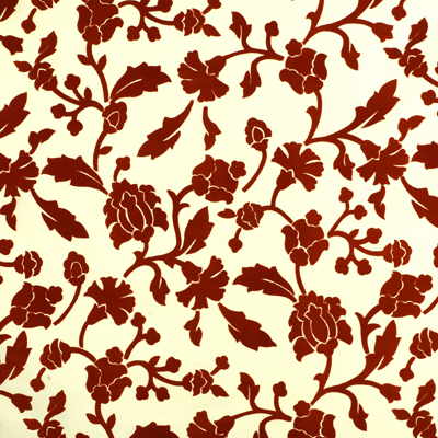 LEE JOFA 2006213.12.0 COUTURE FLOCK TANGERINE Fabric - Eade's Wallpaper