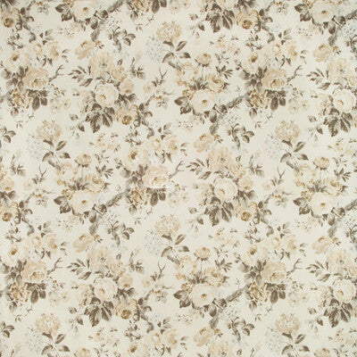 LEE JOFA 2007157.116.0 GARDEN ROSES SAND/SABLE Fabric - Eade's Wallpaper