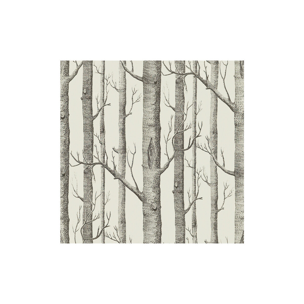 LEE JOFA 2009142.18.0 WOODS PRINT GRAPHITE Fabric - Eade's Wallpaper