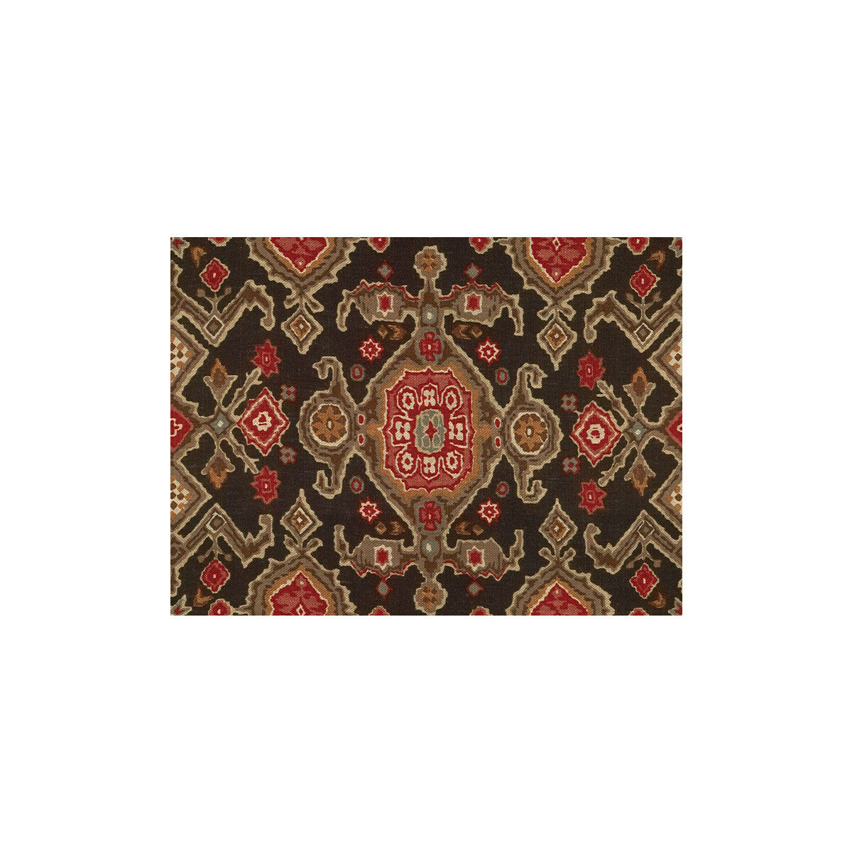 LEE JOFA 2009145.8.0 PERSEUS PRINT BLACK Fabric - Eade's Wallpaper