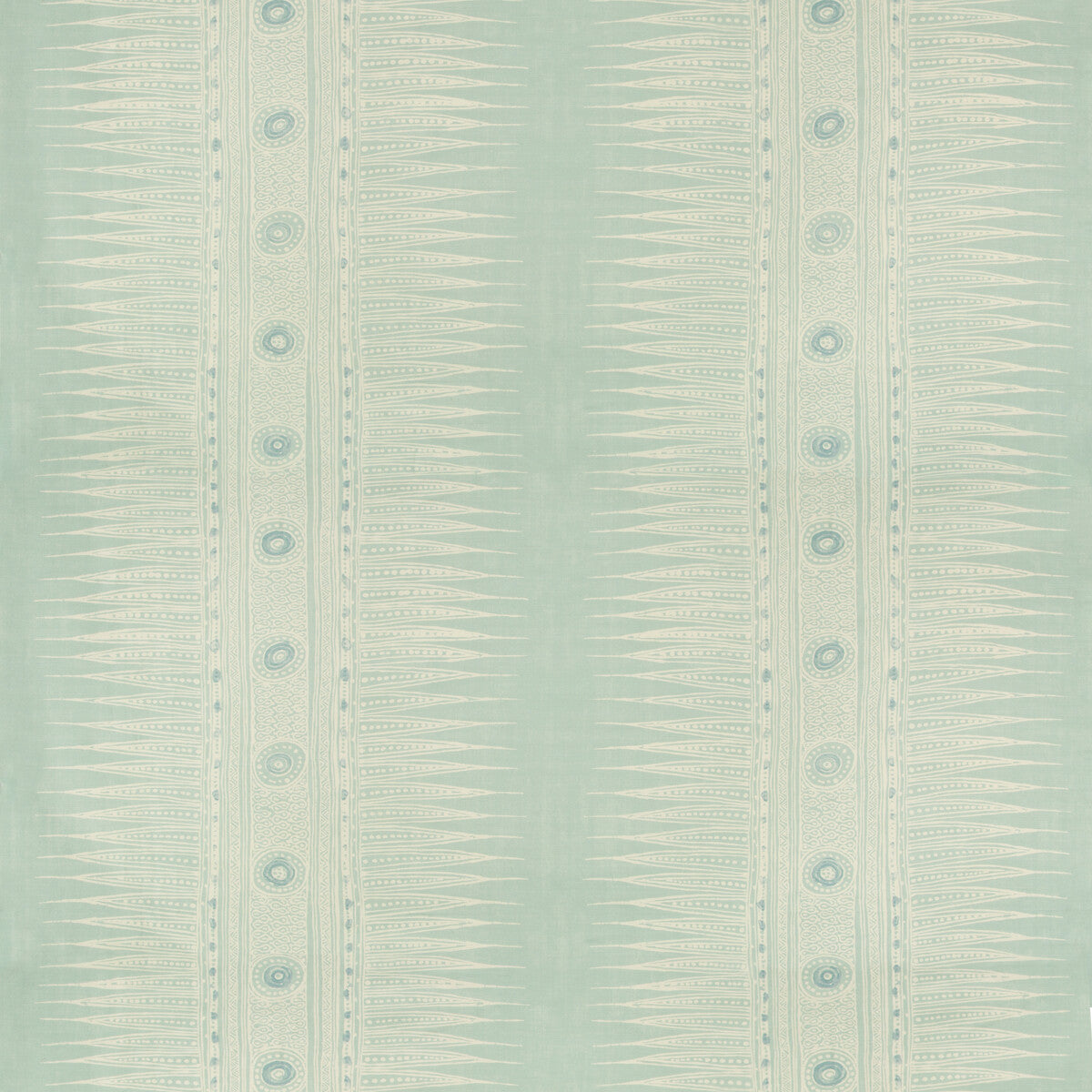 LEE JOFA 2010136.135.0 INDIAN ZAG AQUA Fabric - Eade's Wallpaper