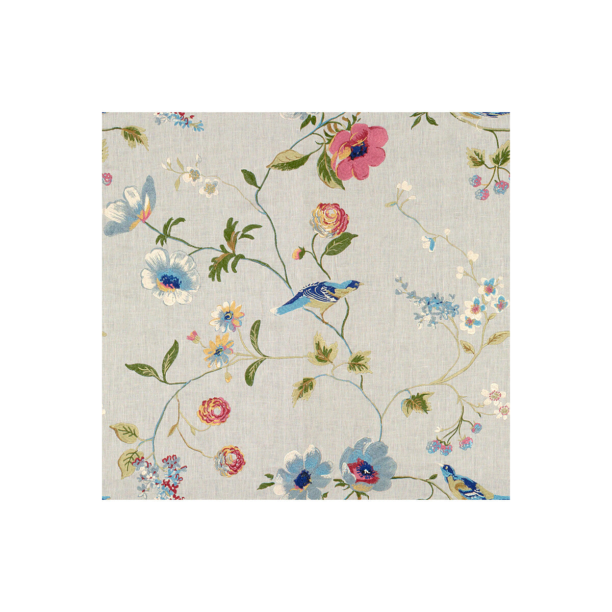 LEE JOFA 2013119.11.0 MEADOWOOD MIST Fabric - Eade's Wallpaper
