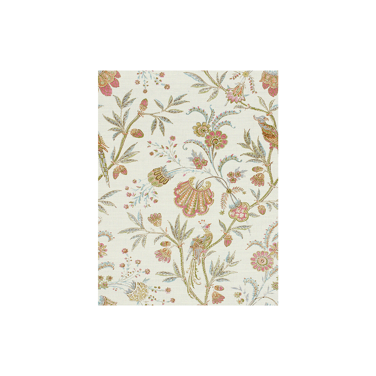 LEE JOFA 2013124.715.0 SEAFIELD PINK/AQUA Fabric - Eade's Wallpaper