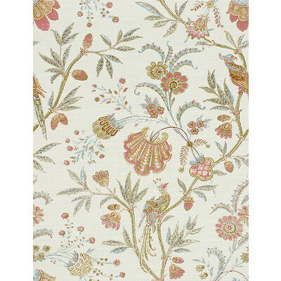 LEE JOFA 2013124.715.0 SEAFIELD PINK/AQUA Fabric - Eade's Wallpaper