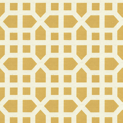 LEE JOFA 2014121.40.0 AVIGNON TRELLIS YELLOW Fabric - Eade's Wallpaper