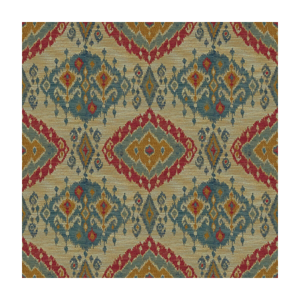 LEE JOFA 2015125.139.0 BOSHAM LAKE/RED Fabric - Eade's Wallpaper