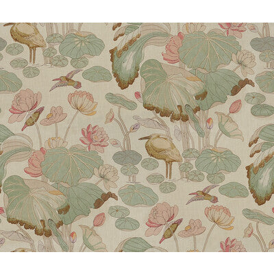 LEE JOFA 2016100.173.0 NYMPHEUS TWILL SHELL/JADE Fabric - Eade's Wallpaper
