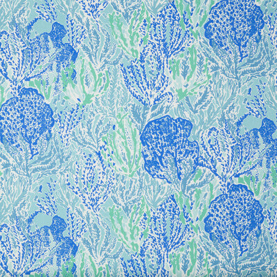 LEE JOFA 2016111.513.0 LET'S CHA CHA SHORELY BLUE Fabric - Eade's Wallpaper