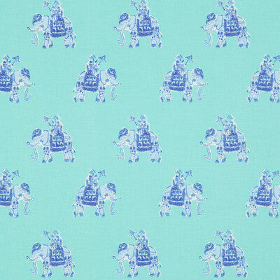 LEE JOFA 2016114.135.0 BAZAAR SHORELY BLUE Fabric - Eade's Wallpaper
