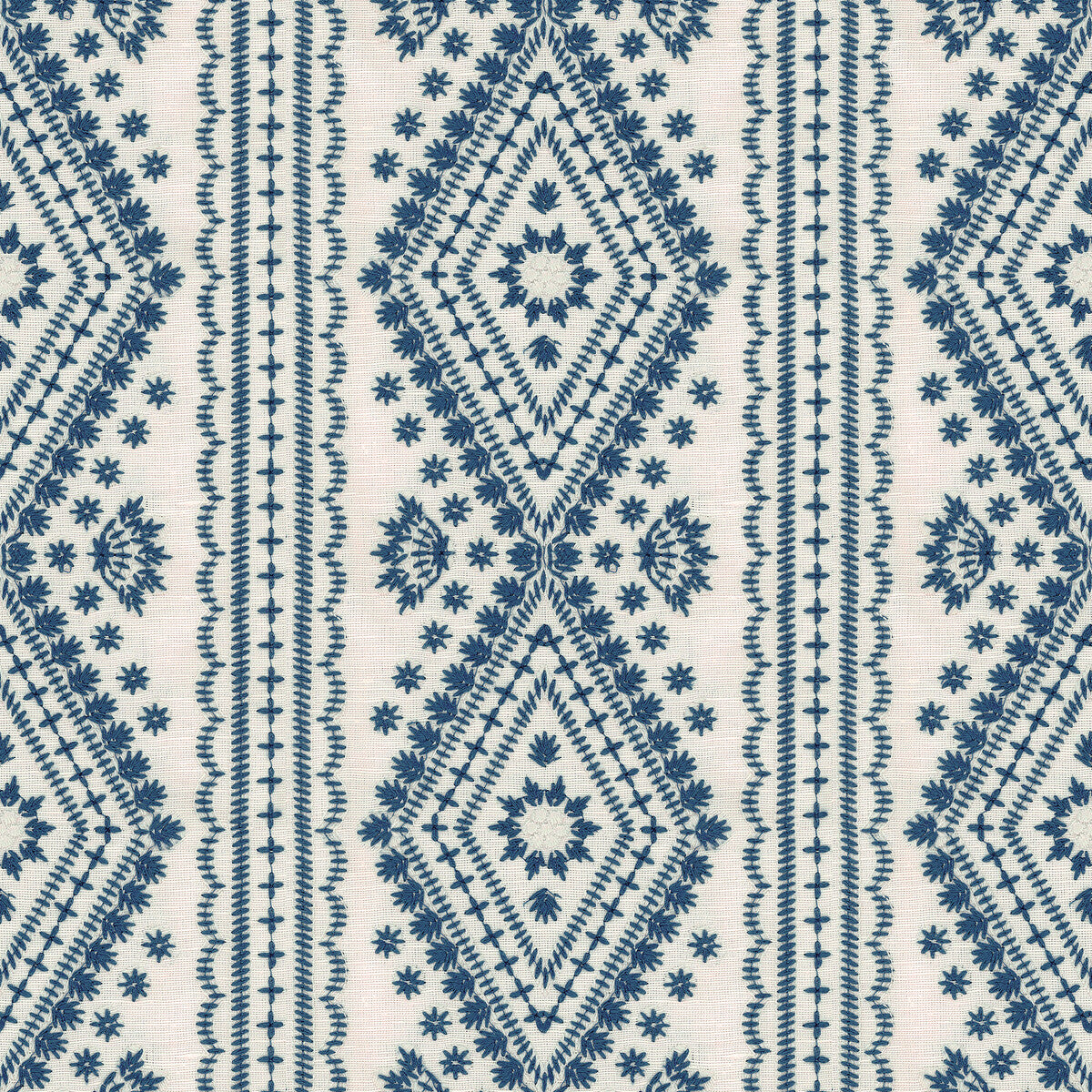 LEE JOFA 2017104.5.0 LUCKNOW BLUE Fabric - Eade's Wallpaper