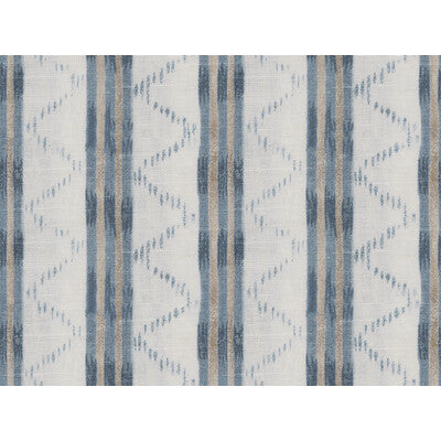 LEE JOFA 2017106.5.0 MAKASSAR BLUE Fabric - Eade's Wallpaper