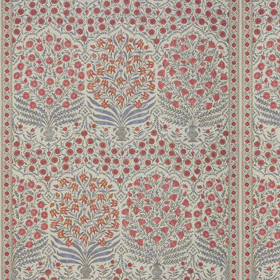 LEE JOFA 2017108.519.0 SAMEERA RED/BLUE Fabric - Eade's Wallpaper