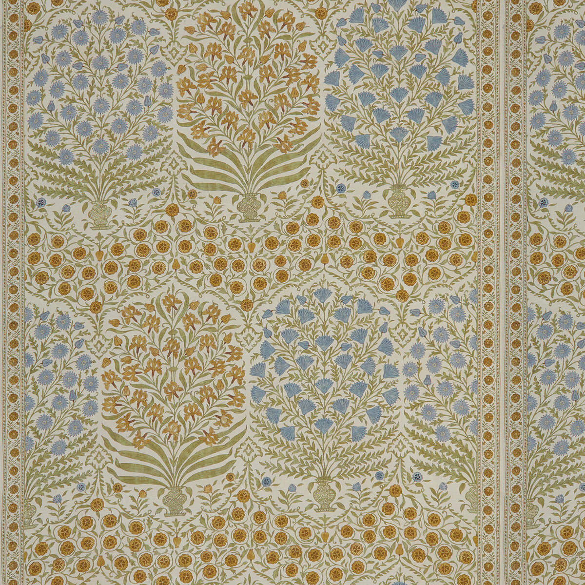LEE JOFA 2017108.540.0 SAMEERA SAPPHIRE/GOLD Fabric - Eade's Wallpaper
