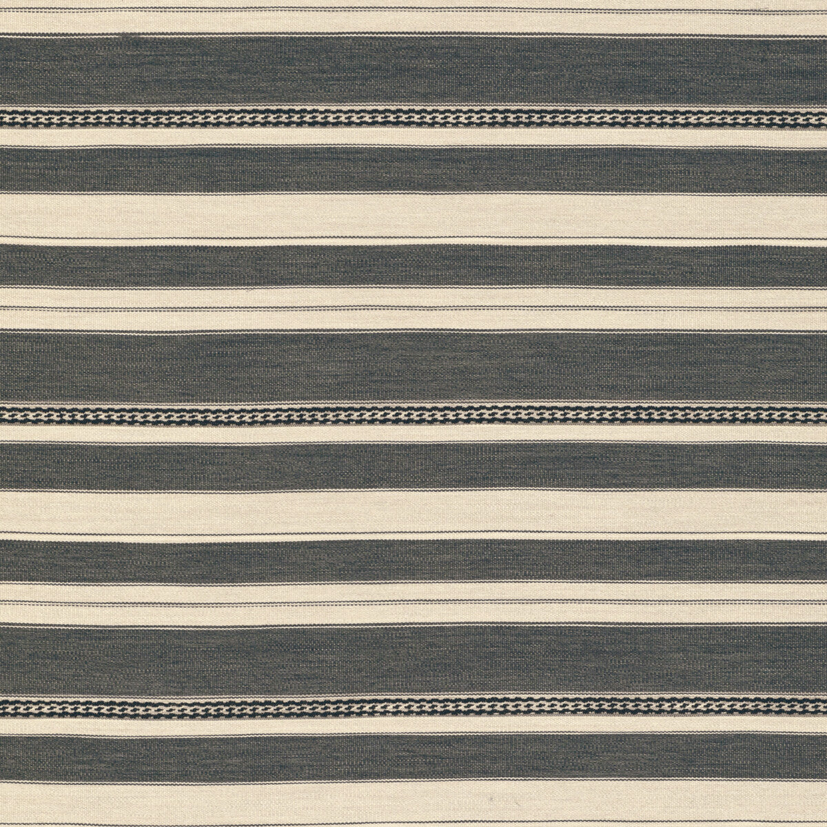 LEE JOFA 2017143.118.0 ENTOTO STRIPE GREY/EBONY Fabric - Eade's Wallpaper