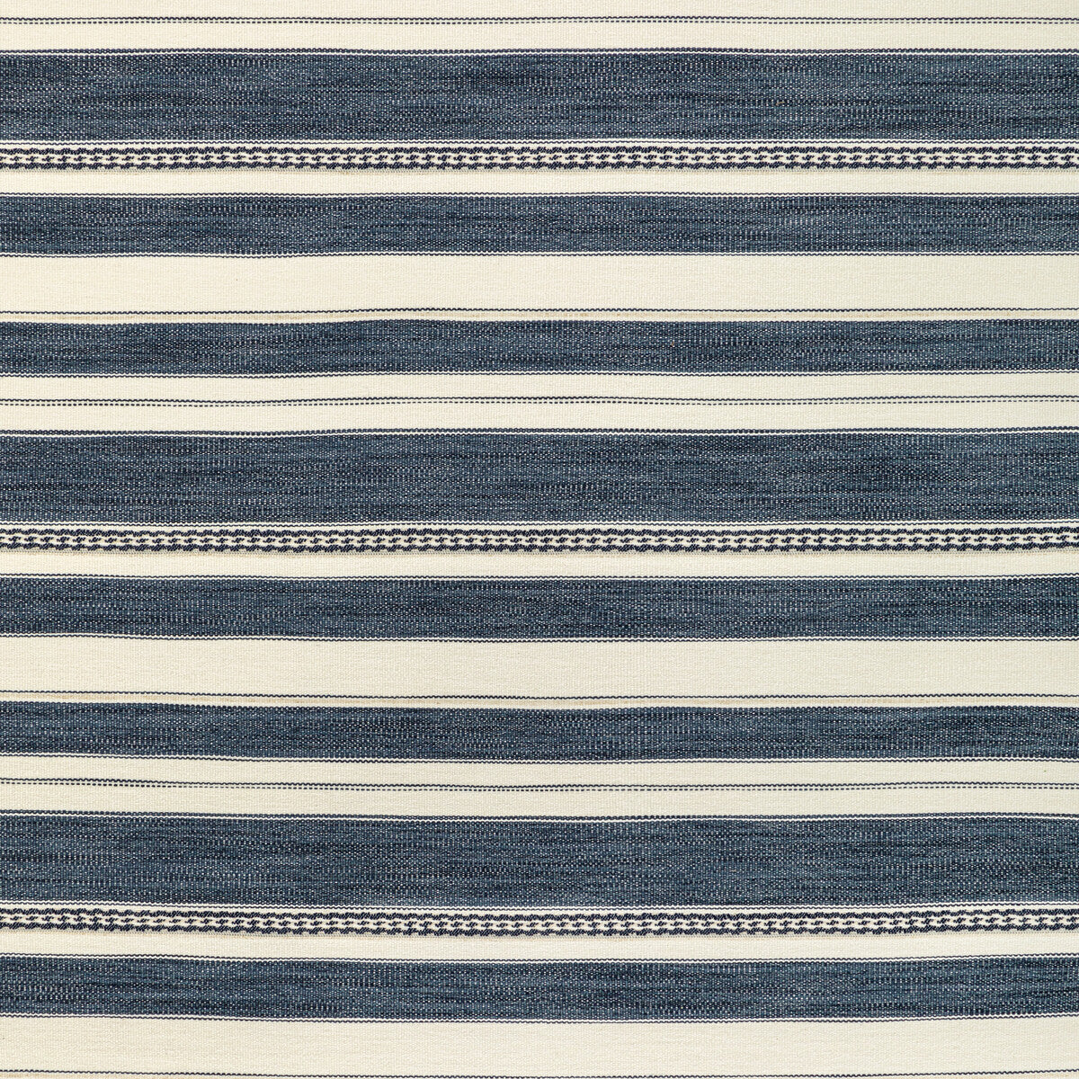 LEE JOFA 2017143.501.0 ENTOTO STRIPE MARINE/IVORY Fabric - Eade's Wallpaper
